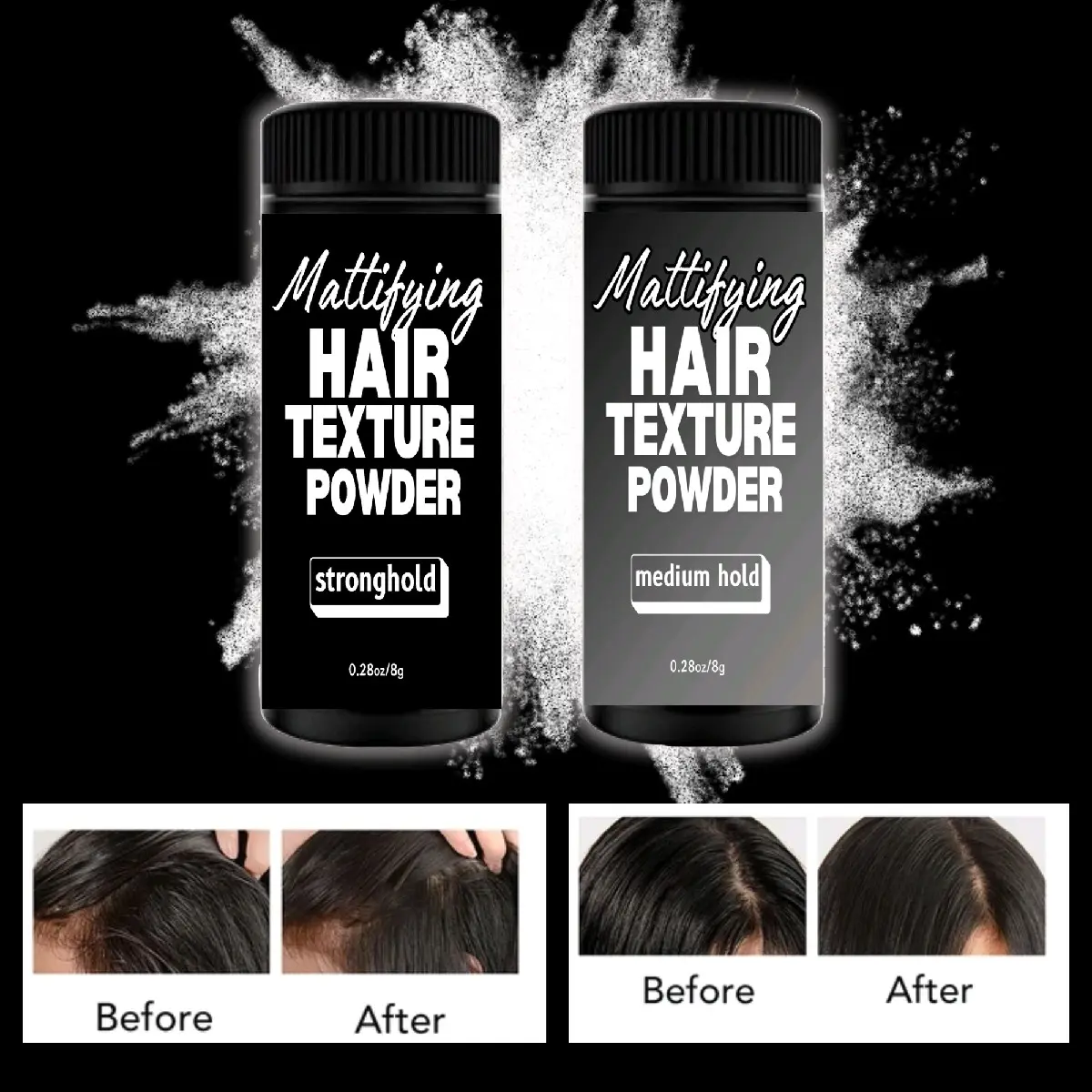 Mattifying Hair Texture Powder Matte Hair Styling Powder Unisex ...