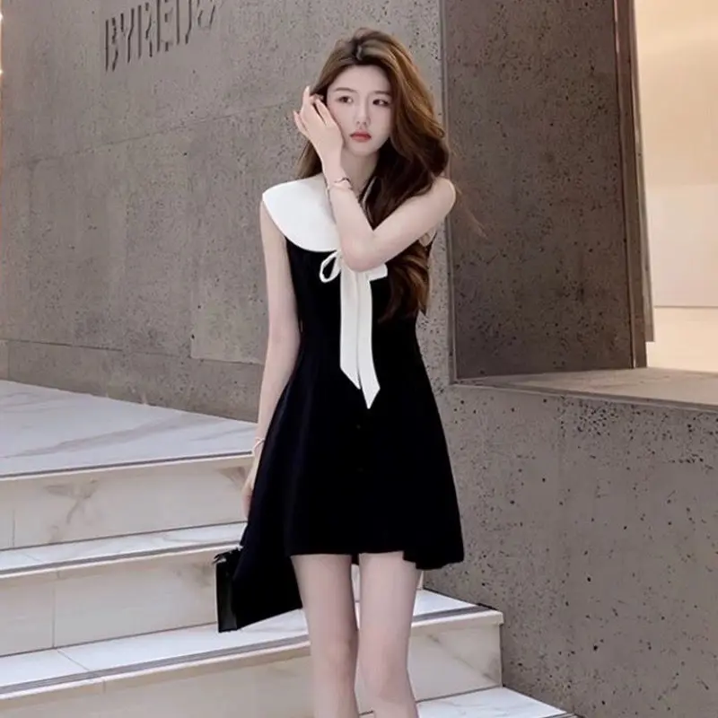 Váy đầm AA07 đi tiệc, đi chơi với phom thoải mái không kén dáng Nữ Voi Nhung Women Dress Voan Đen giặt bằng nước lạnh 【 đá quý 】 đen váy thường mặc