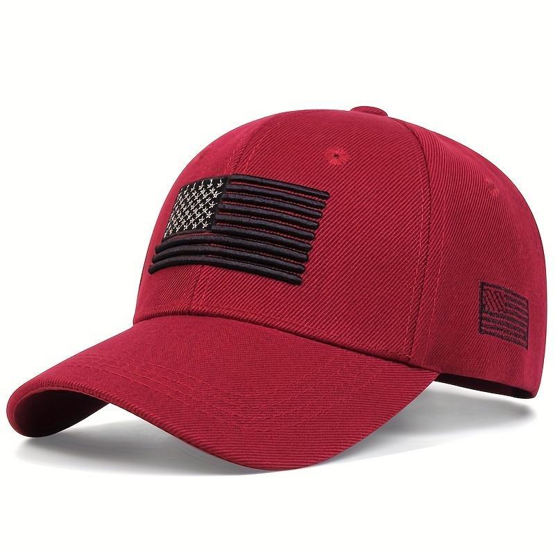 Product Introduction of USA Flag Embroidery Baseball Cap Solid Color Vintage Sun Hat Adjustable Lightweight Dad Hats For Women Men 0