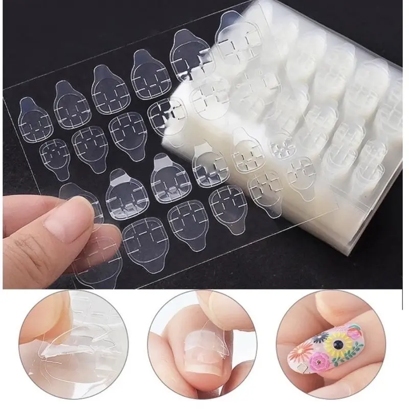 Miếng keo dán móng Giả 2 MẶT chuyên dụng cho NAIL BOX 1 tấm 12 miếng KDM01 0