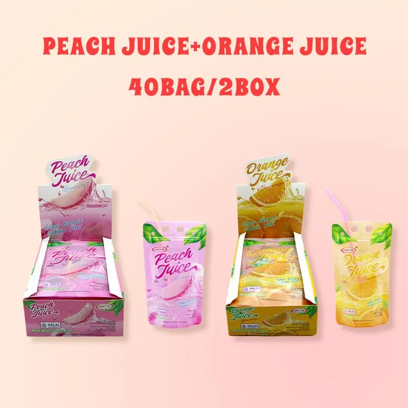 SWEET PEACH JUICE 1BOX+ORANGE JUICE 1BOX