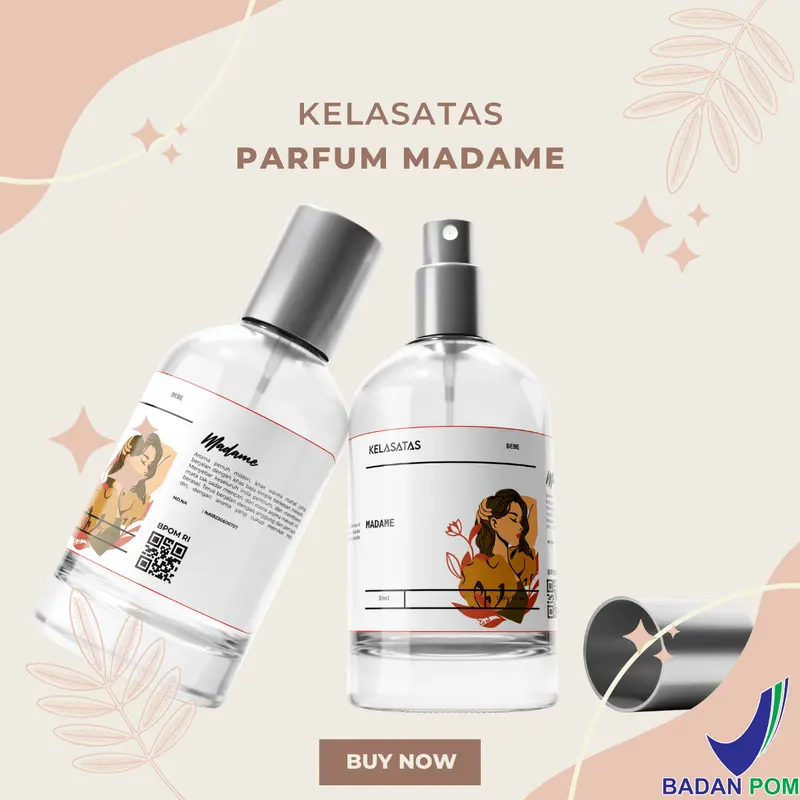 Parfum KELASATAS Madame Aroma mawar segar dan melati subur 30ml Eau De Parfume Wanita Wangi Tahan Lama BPOM EDP Perfume Tubuh 3