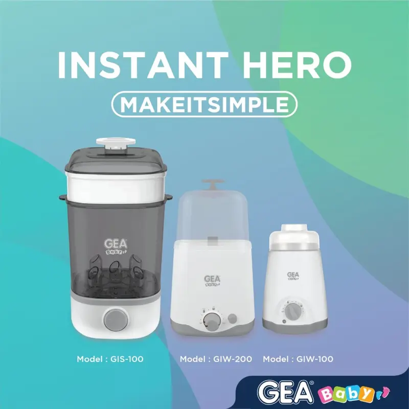 GEA Baby Instant Steam Sterilizer GIS-100|Steril Botol Susu Bayi 1