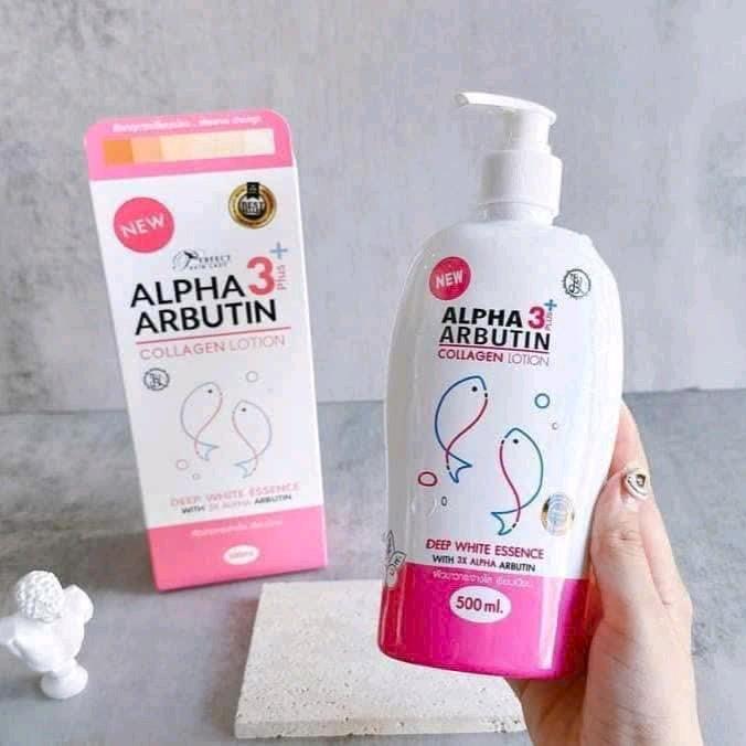 Sữa Dưỡng Thể Alpha Arbutin 500ml Collagen Lotion Thái lan Dưỡng Da Body Làm Đẹp Da Body Lotion 2