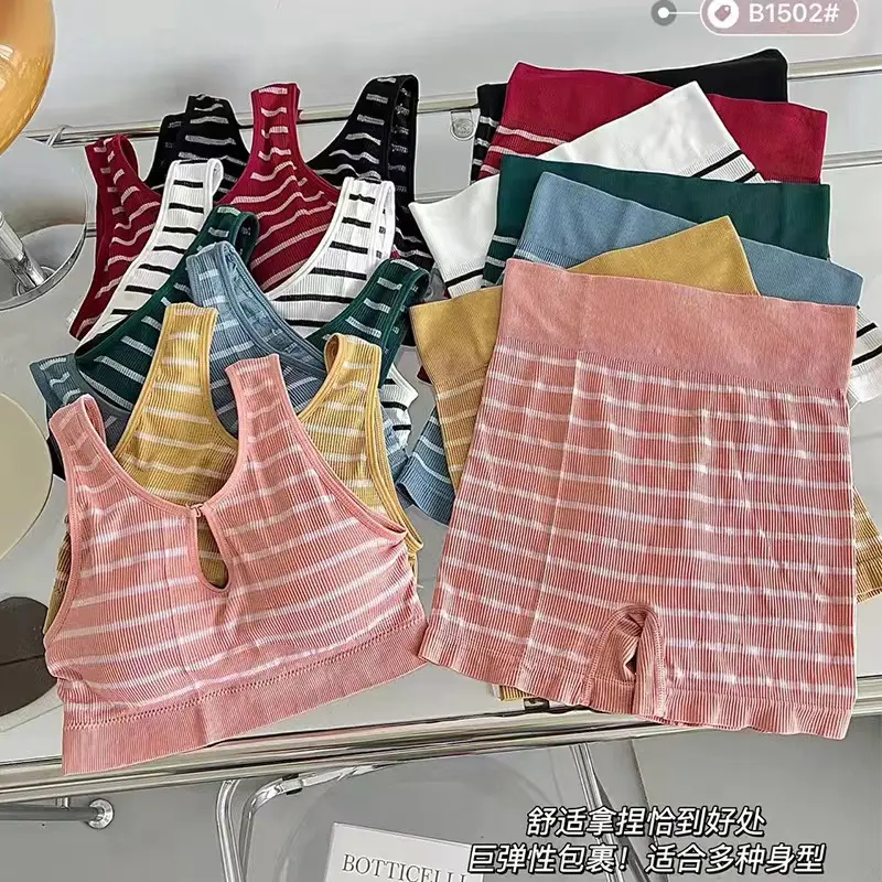 BESTIE_BRA (B-155) Bra set olahraga setelan wanita running dan yoga Setelan Celana Bra Olahraga 0