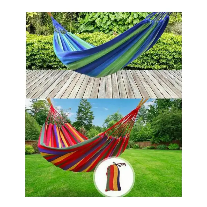 Hammock Colorful Kasur Gantung Ayunan Tempat Tidur Camping Single Series Outdoor 3