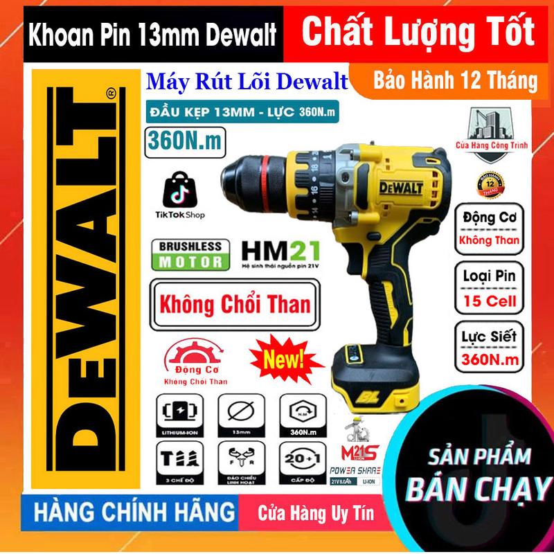Máy Khoan Dewalt 119V Lực Khoan Lớn Cao Cấp Máy Bắt Vít Chuyên Dụng Dewalt 119V 2 Pin Chất Liệu Tốt Kết Cấu Chắc Chắn - Máy Bắn Vít Dewalt 13Re