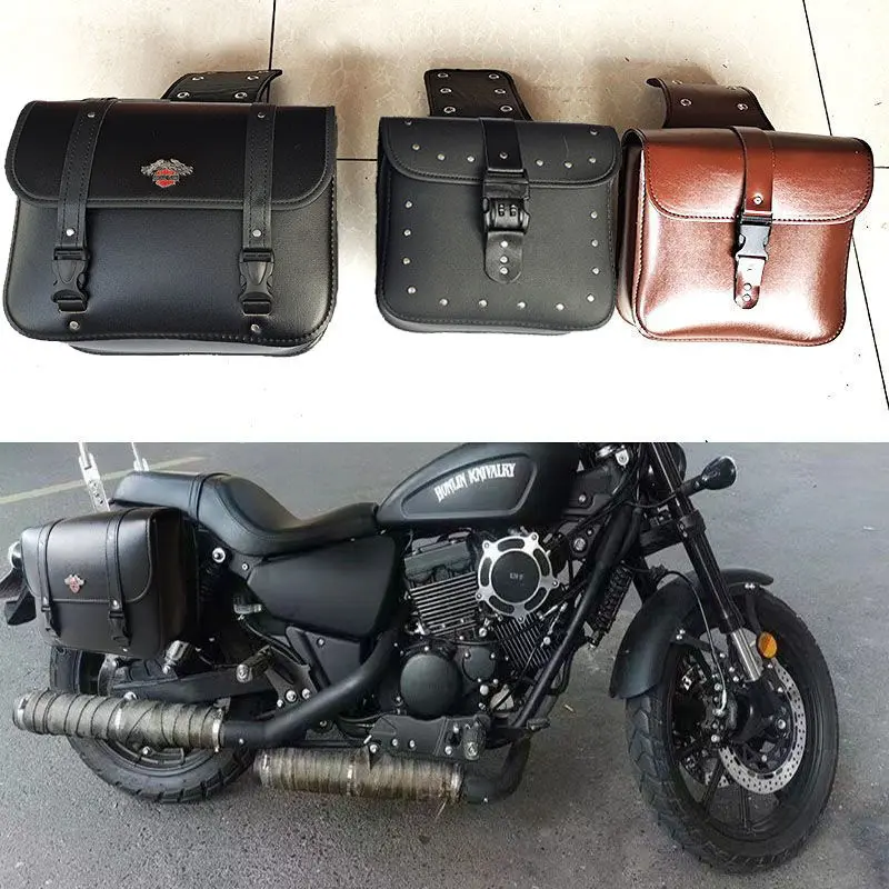 Password Lock Harley Bag Waterproof Electric Car Black Front Rear Storage Box Bag Motorcycle Side Bag Side Bag Pannier Bag