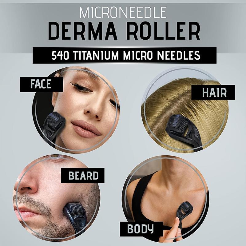Facial Microneedle Roller, 1 Count Multi-purpose Massage Roller, Micro Needle Skincare Roller For Face Scalp 3
