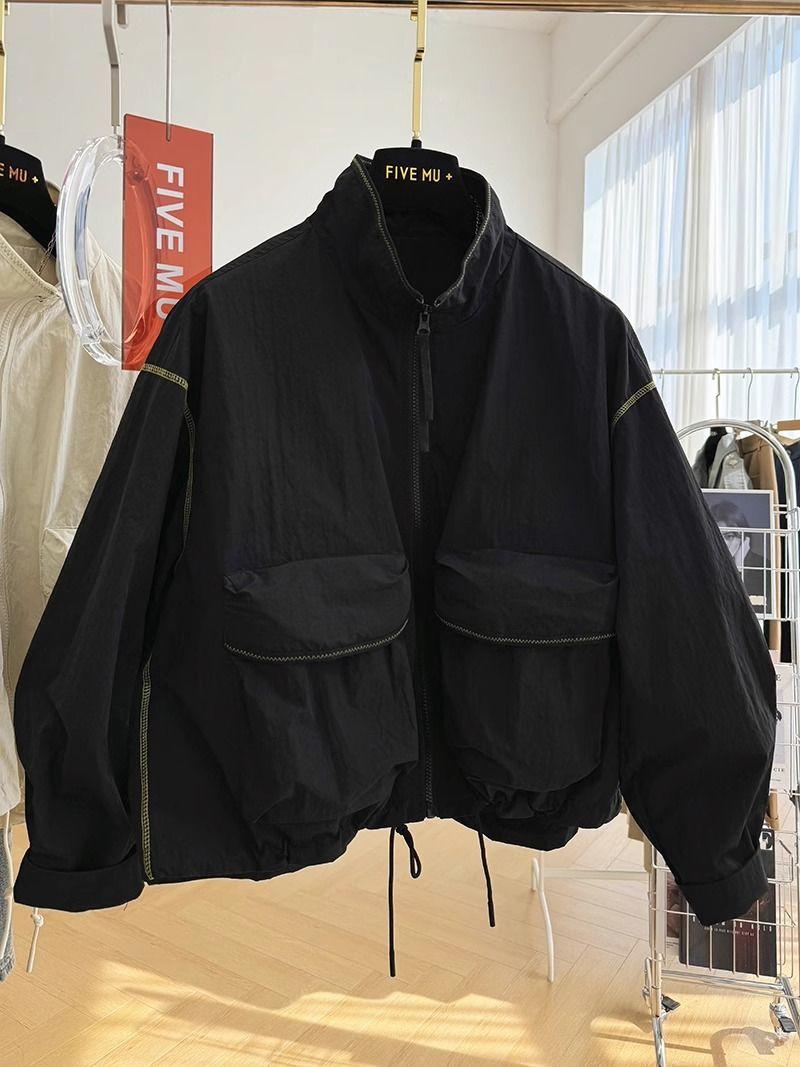 Product Introduction of Áo Khoác Ngắn Thường Ngày Phong Cách Phương Tây Cao Cấp, Dành Cho Nữ, Thích Hợp Cho Mùa Xuân Và Mùa Thu, Mỏng, Cổ Chân Đế Áo Khoác Vỏ Sò, Hợp Xu hướng, Hàng Mới Về Năm 2024 Jacket Women 21