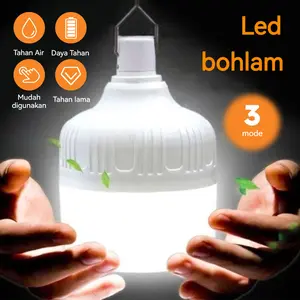 USB Lampu Emergency LED 30W/80W Lamp Magic Jumbo Tetap Nyala Lama Walau Listrik Mati Lentera malam Lampu Ajaib Emergency Portabel