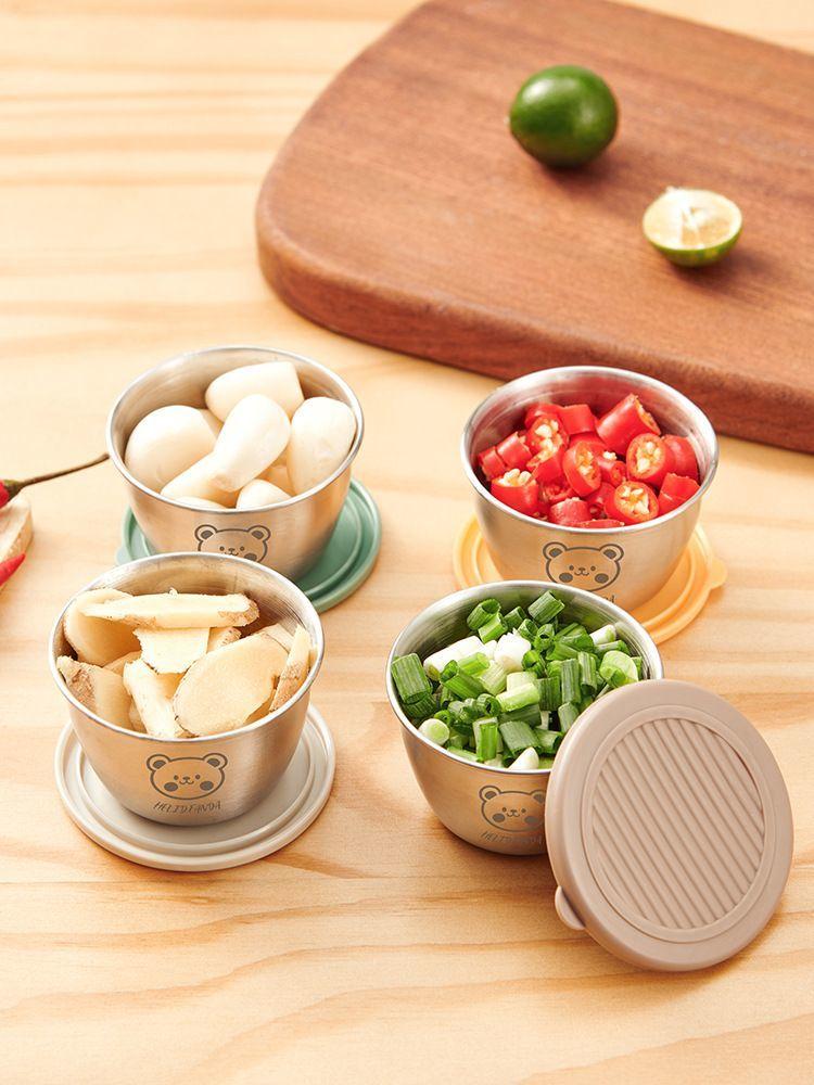 Product Introduction of Stainless steel 304 mini sauce cup with lid, household tomato sauce salad small box, portable outdoor seasoning dipping dish 11