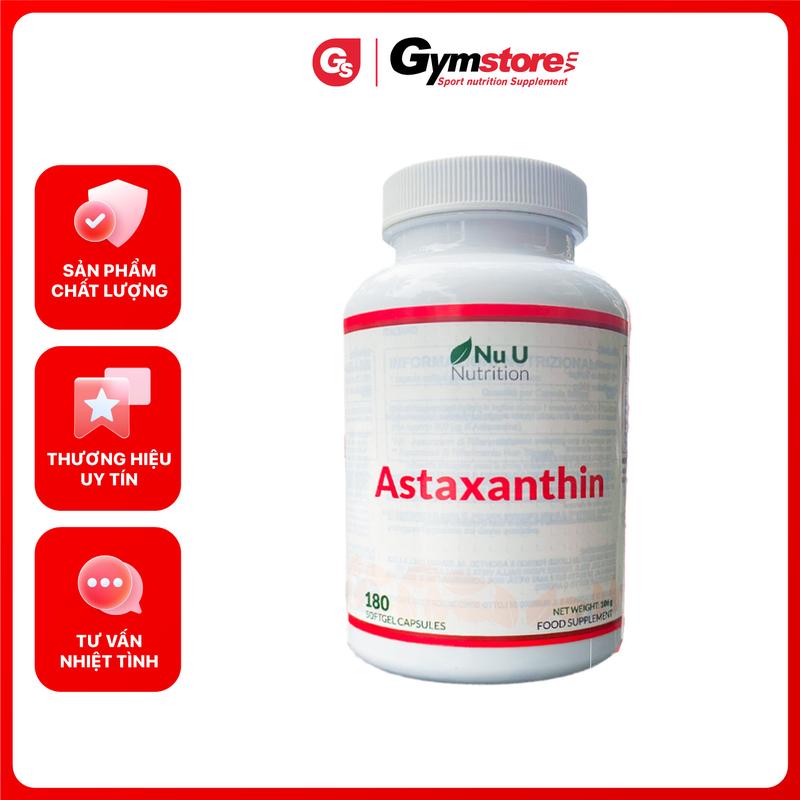 Viên NuU Natural Astaxanthin 12mg, 180 Viên - Made in UK