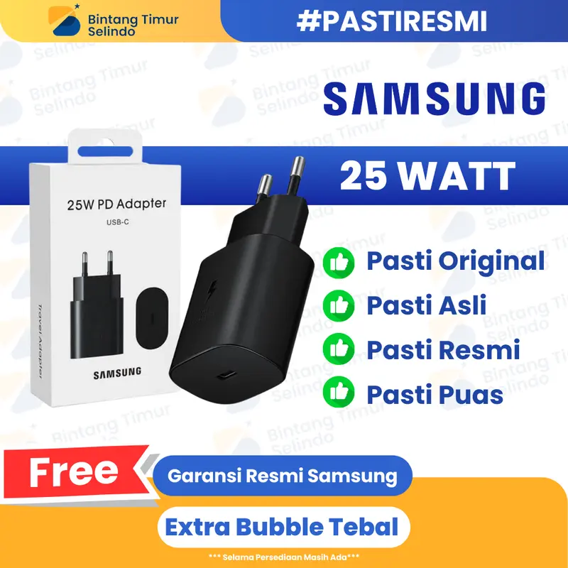 SAMSUNG CHARGER Type-C TO C FAST CHARGING SUPER 25W 100% Original 0