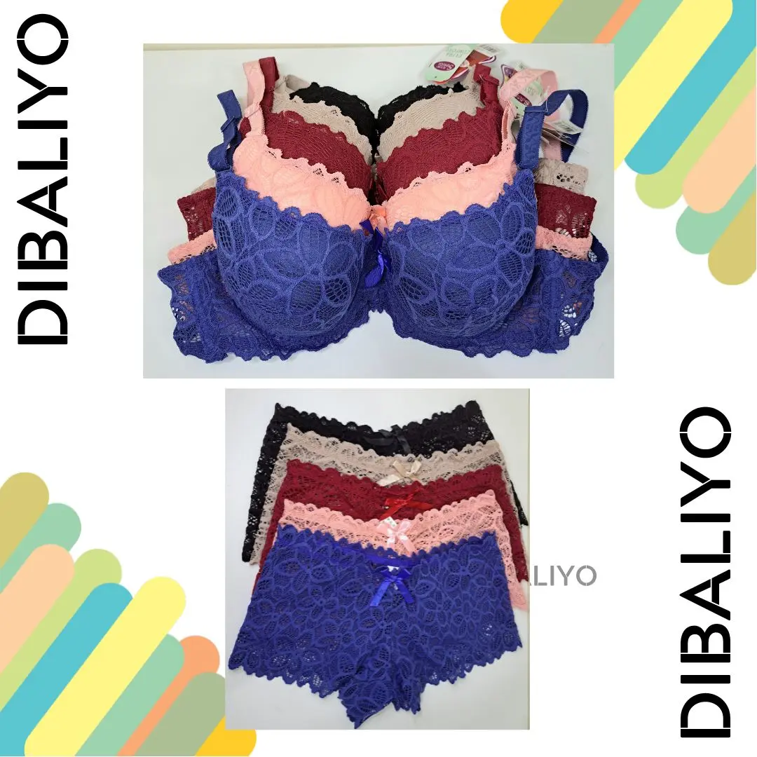 Bh Set / Setelan Burkat / Bra Cup B ke C / Bra Kawat Busa Tebal / Art 28 29 30-Dibaliyo