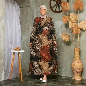 GAMIS KEKINIAN MUMER | COD Dress Batik Katun Nyaman Wanita