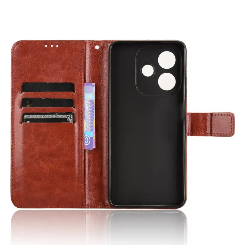 Ốp Lưng OPPO A3 4G, Chất Liệu Da PU, Có Giá Chân Đế, Ốp Điện Thoại Lật, Vỏ Bảo Vệ Bằng Da Gập Từ Tính, Thích Hợp Cho OPPOA3 4G CPH2669 2