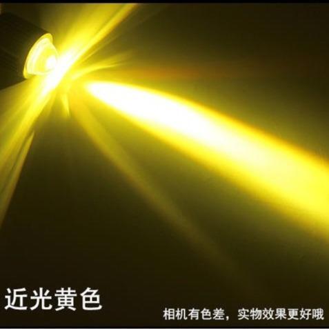 Đèn led bi cầu H4 MAX sáng cod vàng  pha trắng 3
