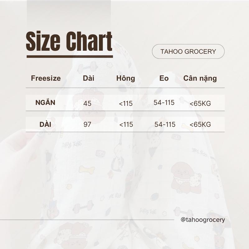 Product Introduction of Quần ngủ đũi xốp freesize dưới 65kg hoạt hình dễ thương 0