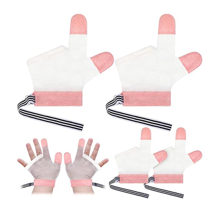 1 Pair Infant Children Anti Biting Eat Hand Protection Gloves Prevent Baby From Fingers Helps Stop Sucking Nails Harmless Suit 3