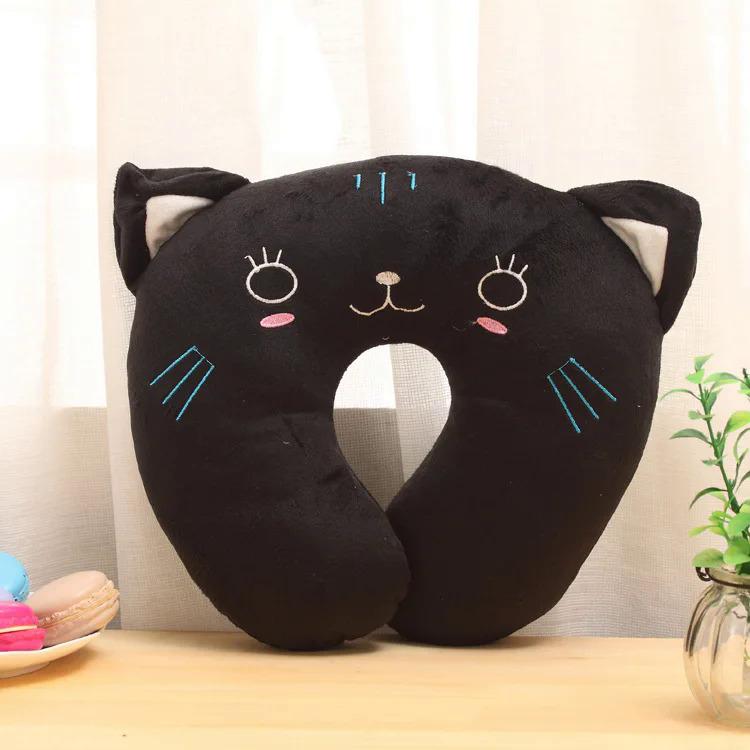 Product Introduction of Creative Cute Animal Panda Cat Bear Plush U-shaped Pillow Cervical Spine Neck Travel Portable Home Office for Children Lovely 23