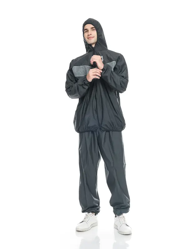 Sauna Suit Rainsol Ethnic | Baju Sauna | Jaket + Celana Sauna | Full Resliting Set Uniseks Sport 8
