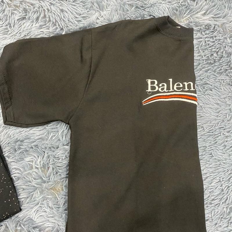 Áo phông balen nam nữ chất cotton co giãn 2