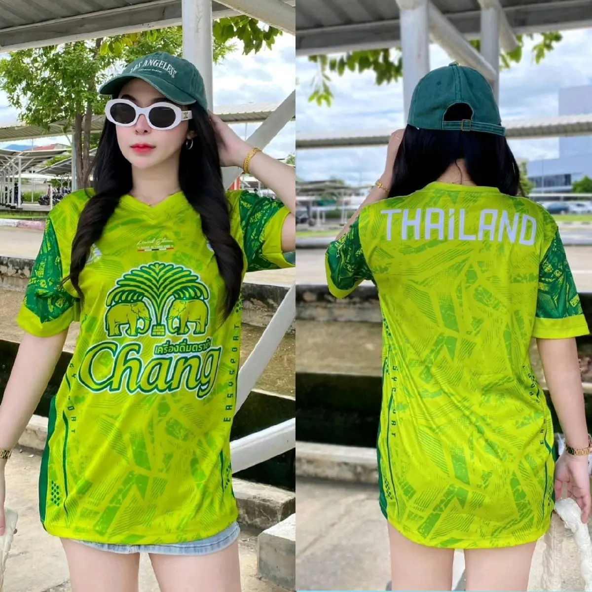 เสื้อกีฬาคอวี แฟชั่น สำหรับผู้ชายและผู้หญิง Women Clothing