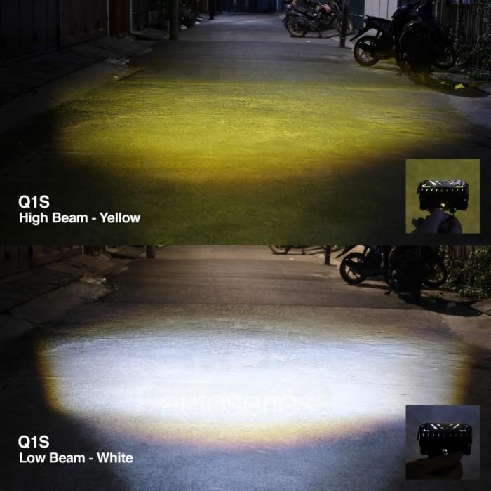 Lampu LED Tembak Sorot 2 mata LUMINOS Q1s Projektor Laser 3Mode 5000Lumen Grs 4