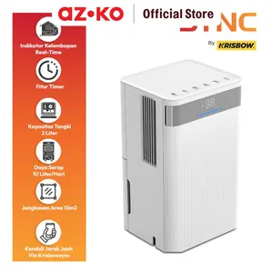 AZKO Krisbow Sync Smart Dehumidifier 10 Liter 195 Watt - Putih Penyerap Kelembapan Alat Pengatur Lembab Udara Mesin Penghisap Kelembaban Menyerap Lembap