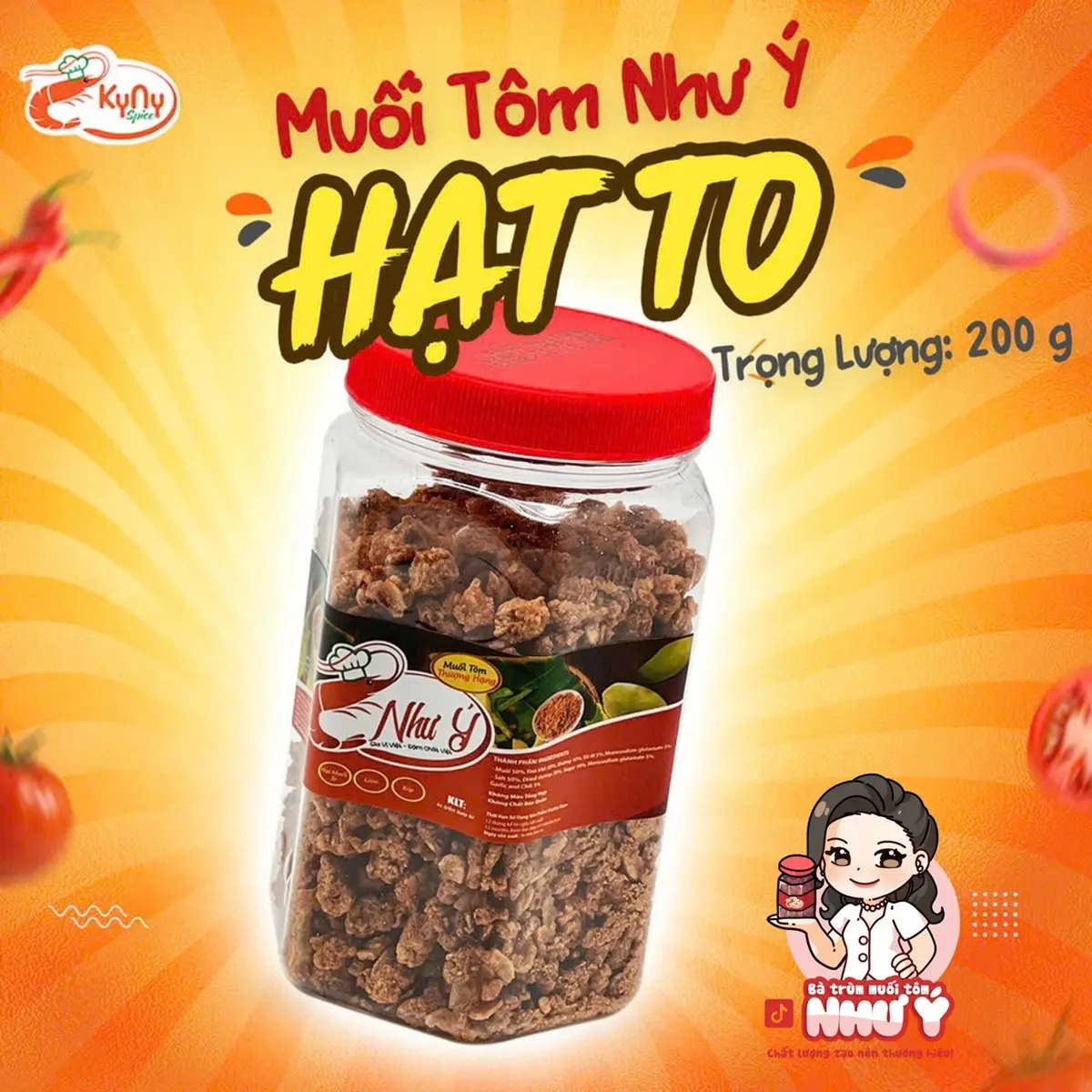 MUỐI TÔM NHƯ Ý THƯỢNG HẠNG 200G Gia Vị