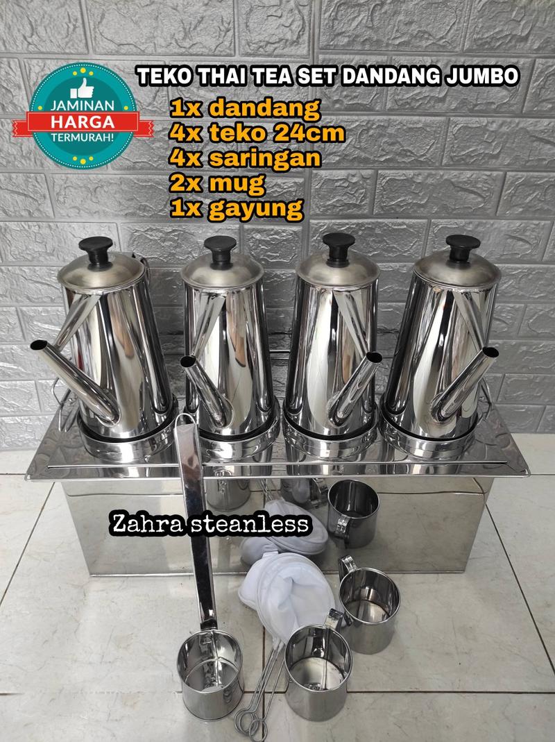 Product Introduction of Dandang Uap Thai Tea Set Teko Thai Tea Lengkap/ Teko Thai Tea 1
