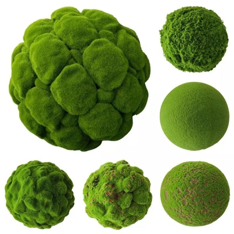 New Foam Artificial Moss Ball Fibre Simulation Moss Moss Rocks Crafts 0