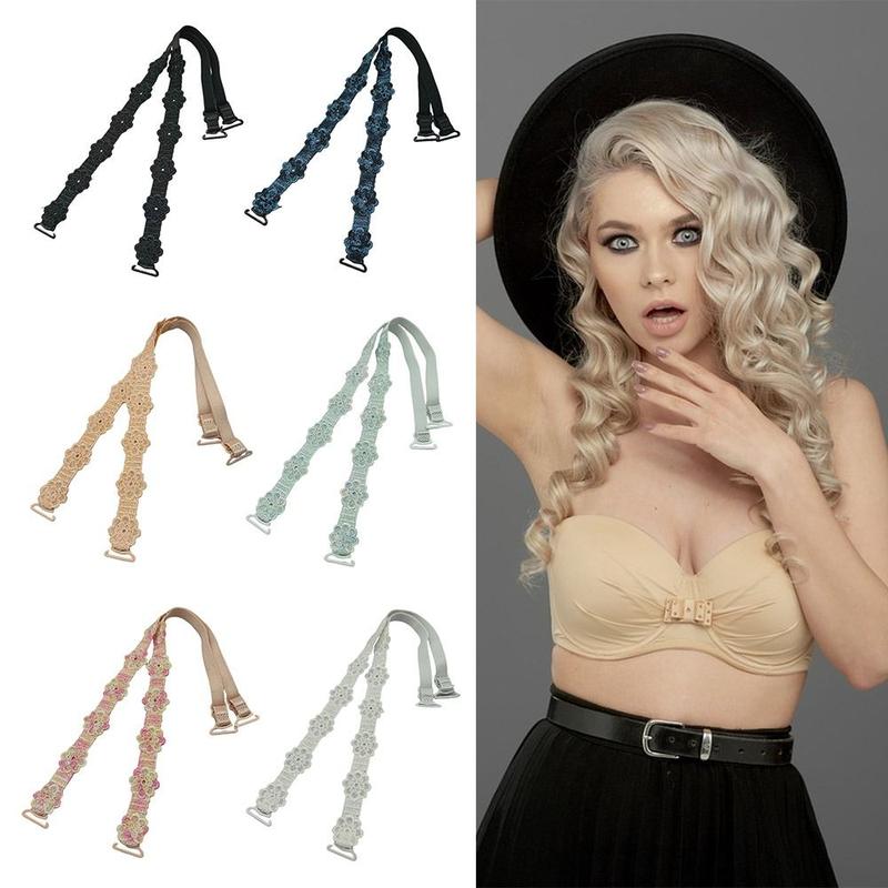 Dây Đeo Áo Ngực Hoa, Quà Tặng Sáng Tạo, Có Thể Tháo Rời, Làm Bằng Polyester, Chống Trượt, Dây Đeo Vai, Trang Trí Ren, Thay Thế Dây Đeo Áo Ngực 1