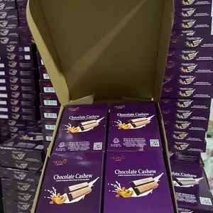 Flash sale - 1 kardus coklat CASHEW isi 80 batang gratis bungkusan babel wrap kacang mede