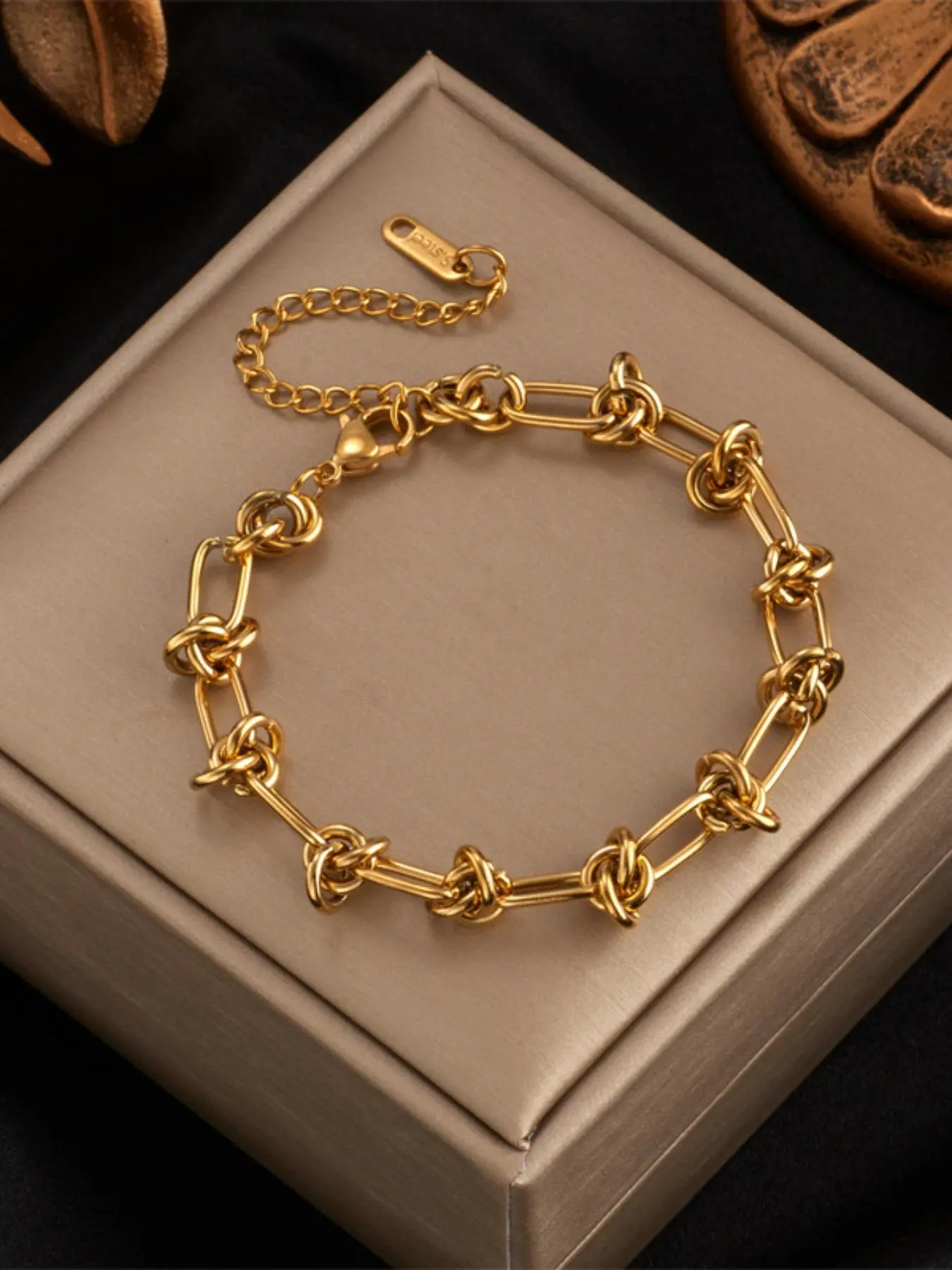 Stainless Steel Chain Bracelet, Fashionable Jewelry for Women & Girls, Trendy All-match & Exquisite Jewelry for Birthday Gift