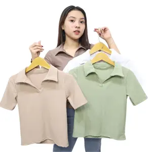 A.C.B-C.O.D - Kaos Kerah Polo Wanita / Polo Shirt Short Sleeve Wanita / Kaos Berkerah Wanita Style Korea