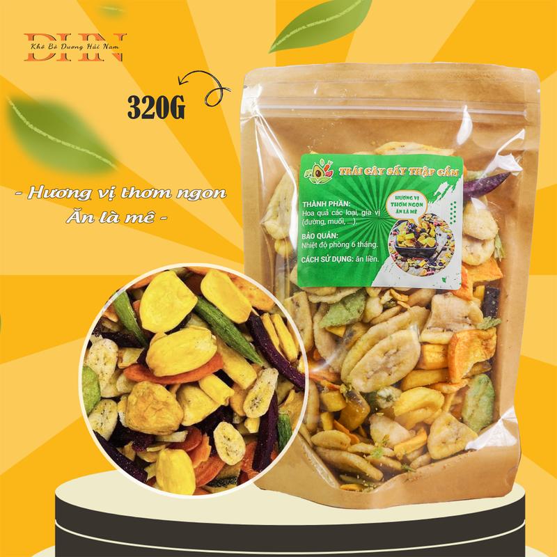 Combo 2 gói hoa quả sấy hàng thập cẩm ( mỗi gói 330g ) Lượng đường thấp