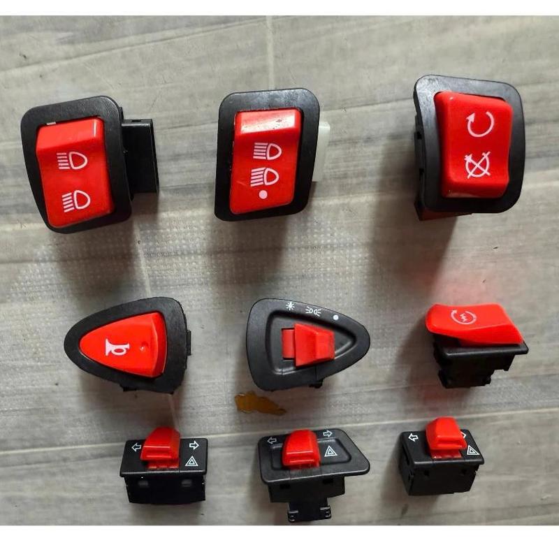  【COD Công Tắc Đỏ Đề Xi Nhan Hazard Passing Kèn Bầu Pha Cos Tắt Đèn Xe Ilding Stop Cho Wave Vision Công Tắc Đỏ Wave 110 Vario Chính Hãng 100% long  siriuss vision  dokieng 