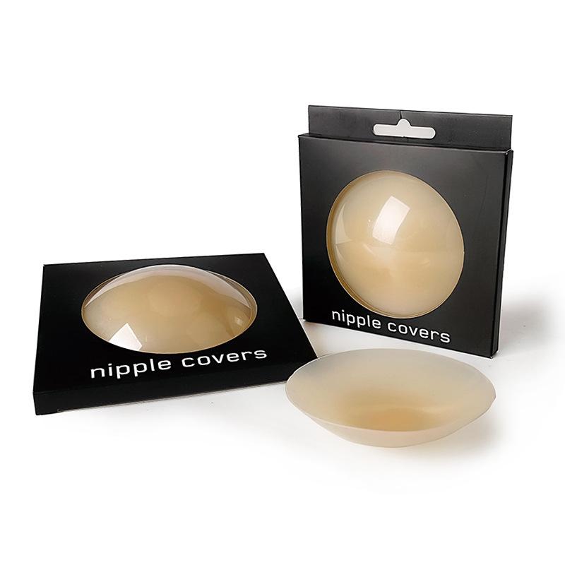 Miếng dán ngực silicon tự thân Không Keo, mềm mại siêu bám dính chặt cao cấp dùng được nhiều lầ 1403 Nữ Cao Su Women Voi