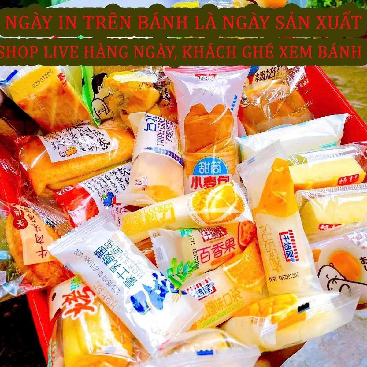 2kg Bánh Nội Địa Trung(Có chọn bánh) nhiều vị mặn ngọt  Ăn Vặt Food