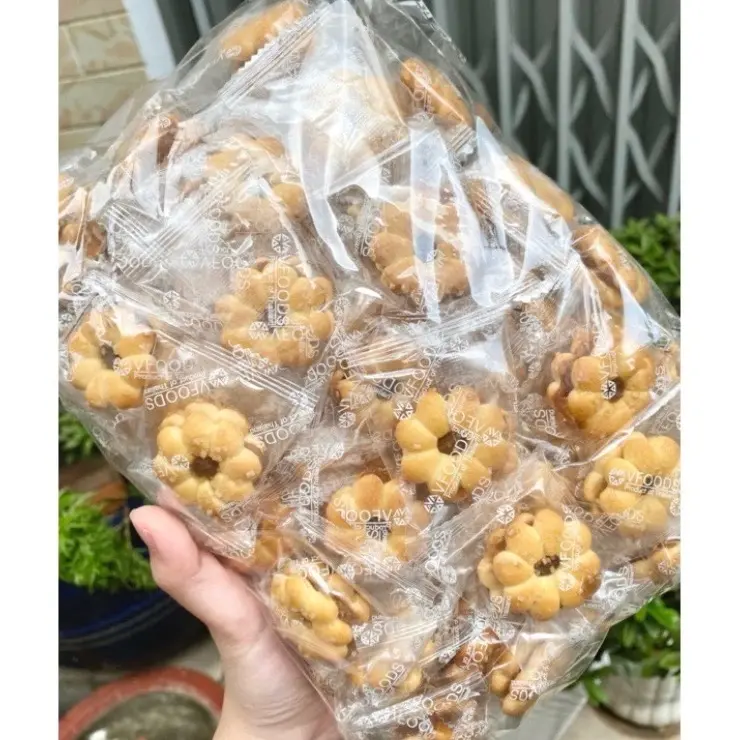1 kg bánh bông mai nhân mứt khóm nhà làm luong khomix hạt óc chó tươi điều Snack Food 3