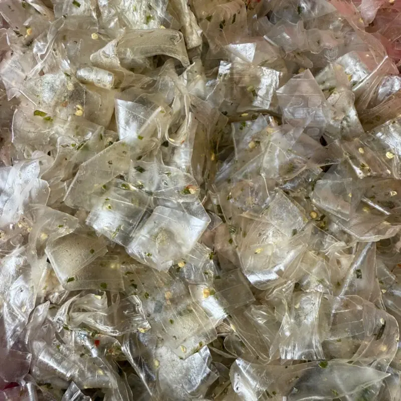 Combo 5 bịch bánh tráng dẻo ớt xiêm xanh sate muối nhuyễn thơm ngon đậm vị - Bánh Tráng Nghiền Nhà Bắp 2