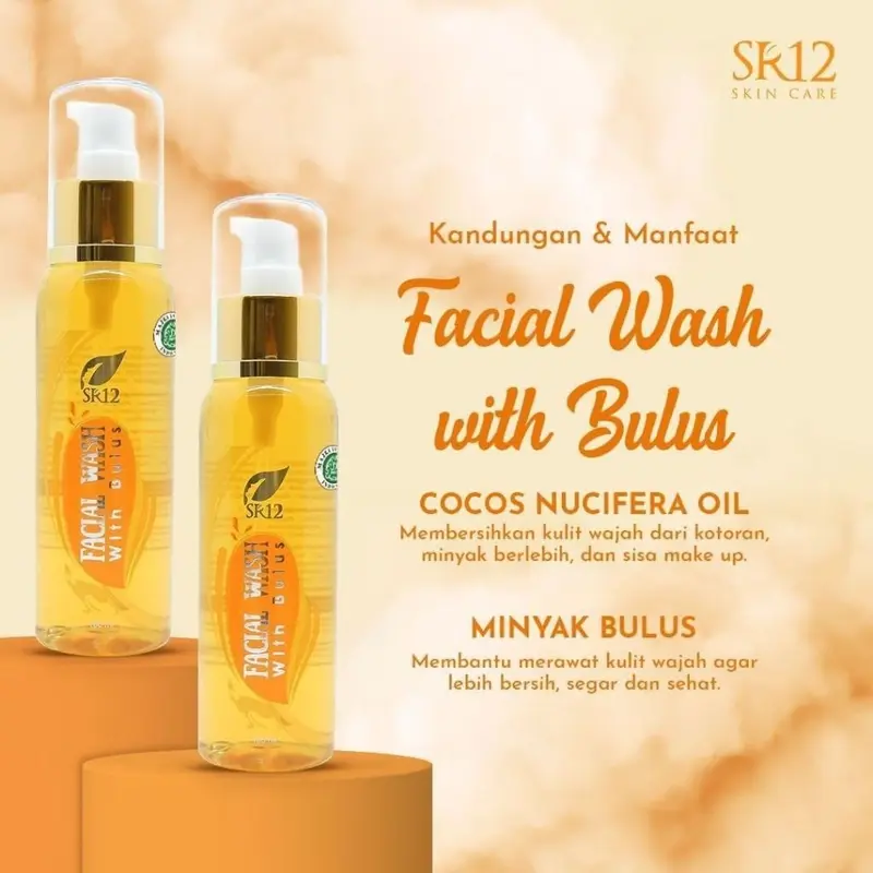 Facial Wash Bulus SR12 100 ml Sabun Cair 3