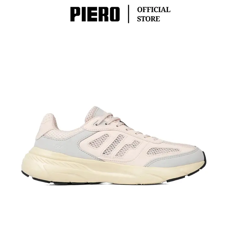 PIERO SEPATU SNEAKERS PRIA JOGGER V54 WHITE SMOKE SILVER BIRCH SOYBEAN PIE1000236 0