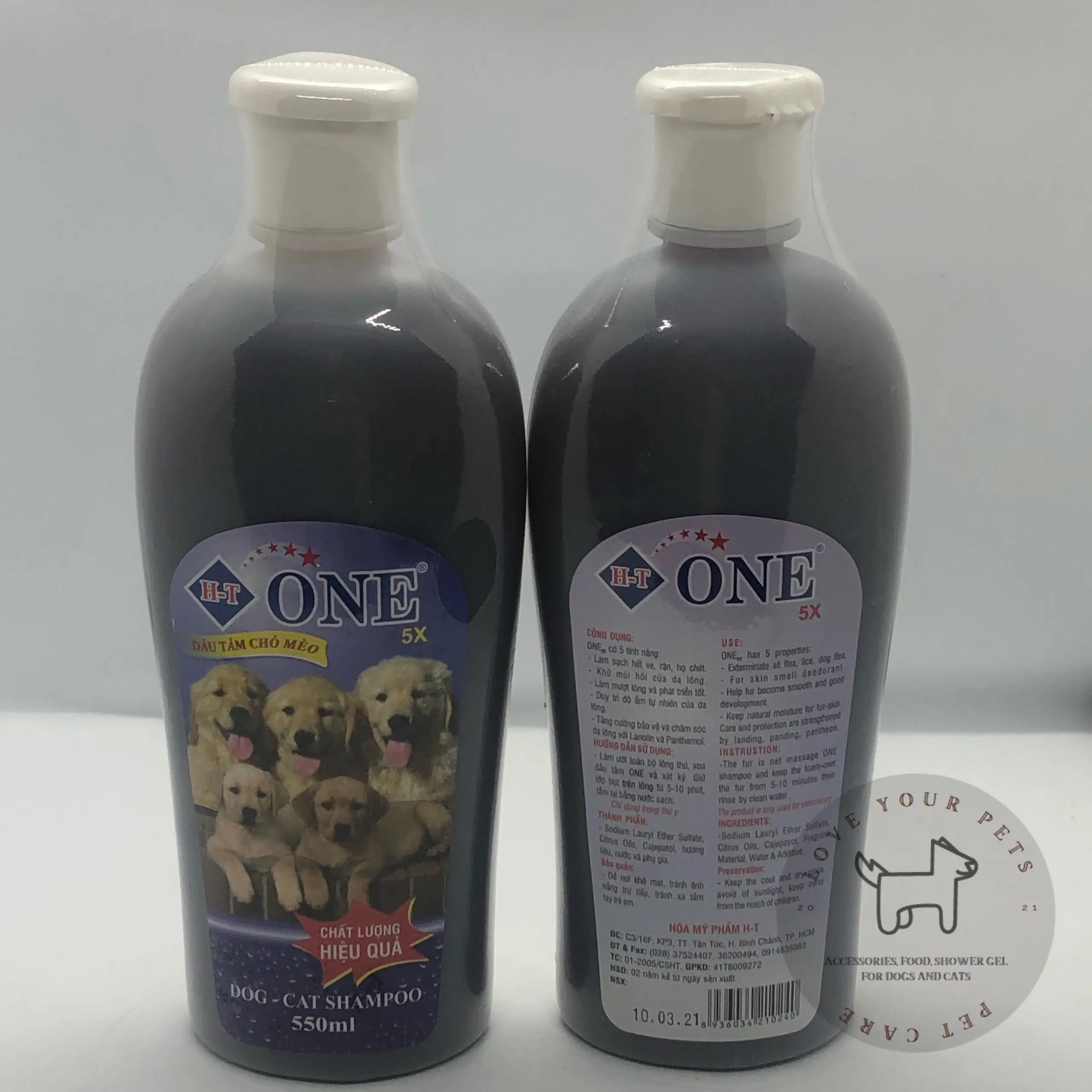 Sữa tắm One 5x chuyên trị ve, bọ chét dành cho thú cưng 550ml