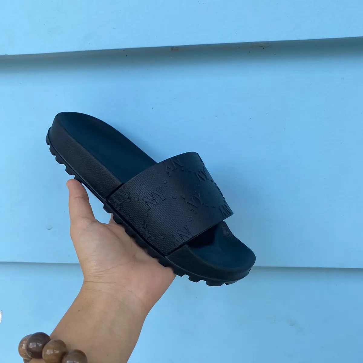 Dép quai ngang nam nữ thời trang , quai nút,  DéP Slipper Đế Bằng Dép Lê