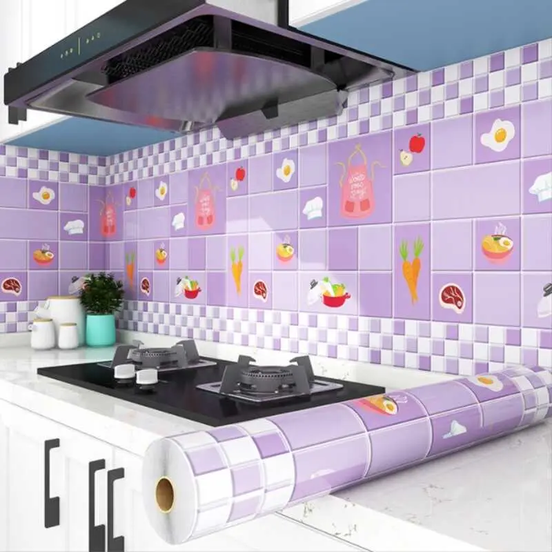 Pelekat Anti-Minyak Dapur, Stok Sedia, Tahan Suhu Tinggi, Diperbuat daripada Kerajang Aluminium, Pelekat Sendiri, Sesuai untuk Dapur, Kabinet Dinding dan Kaunter, Menahan Minyak