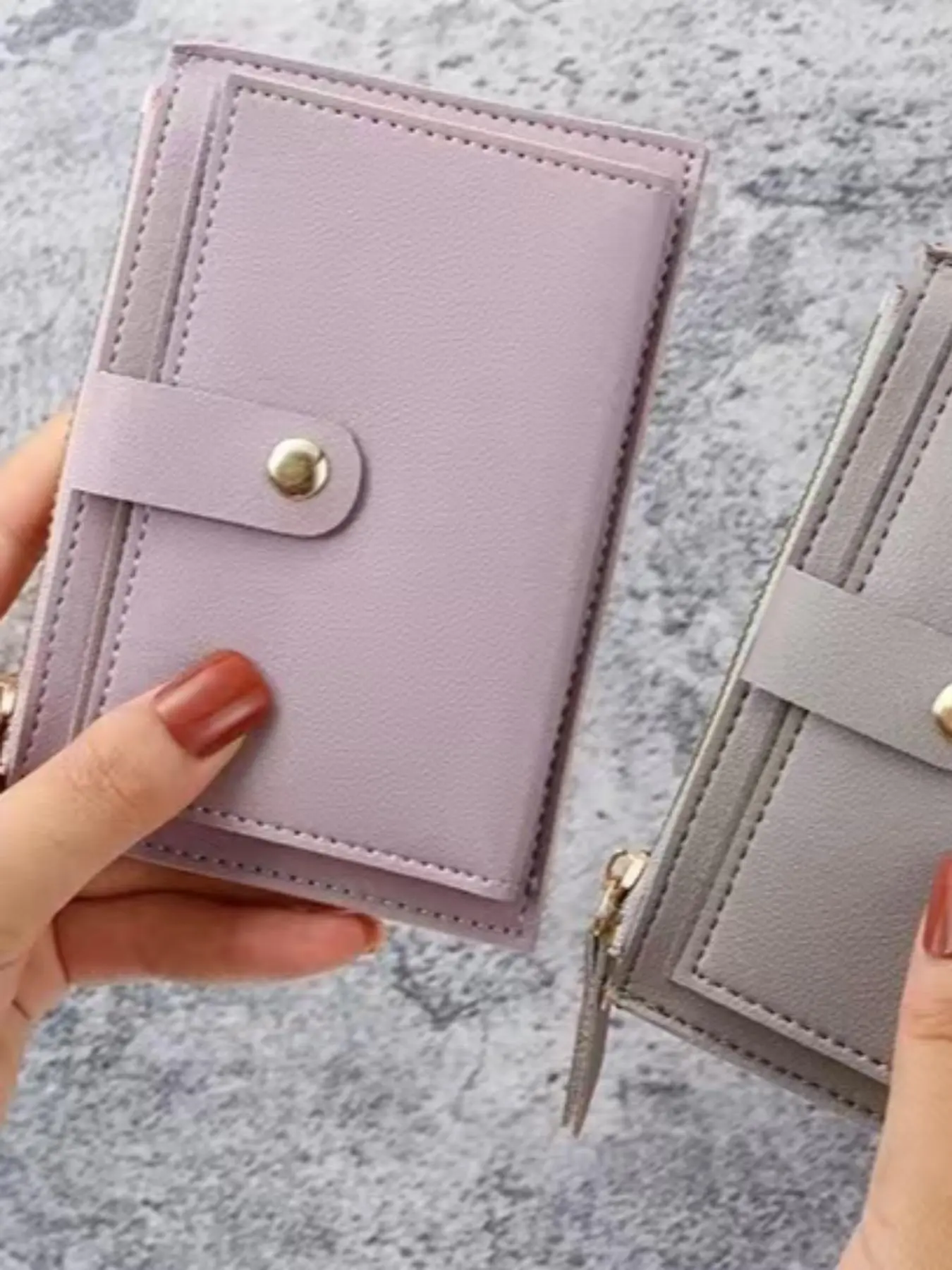 Women's Minimalist Casual Plain Color Card Holder, Fashionable PU Leather Card Holder, Casual Trendy Versatile High-quality Daily Wallet