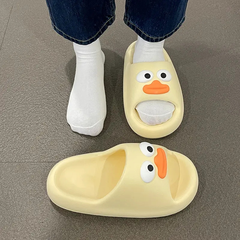 2025 Thick-Soled Slippers for Women, Summer Indoor Non-Slip Outdoor Fashion Sausage Mouth One-Word Sandals, Beach Cushioned Feel Fashion Hot Item